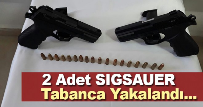 Karamanda 2 adet tabanca yakalandı