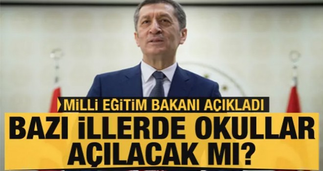 Bakanı Selçuk açıkladı! Okulların açılması için hedefimiz 1 Haziran