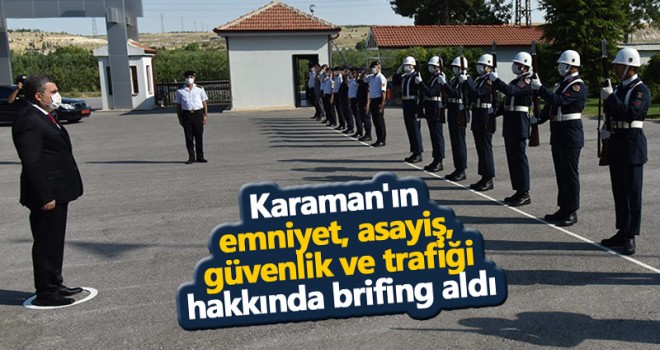 İl Jandarma Komutanlığı ve İl Emniyet Müdürlüğü'ne ziyaret