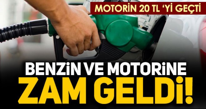 Benzin ve motorine bu gece de zam geliyor