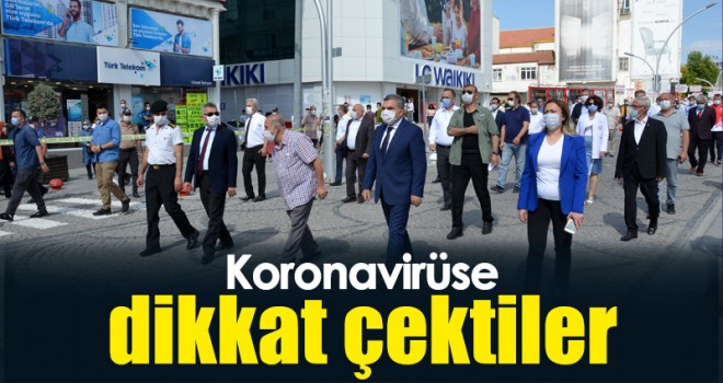 Karaman'da 'Pandemi Farkındalık Yürüyüşü' düzenlendi