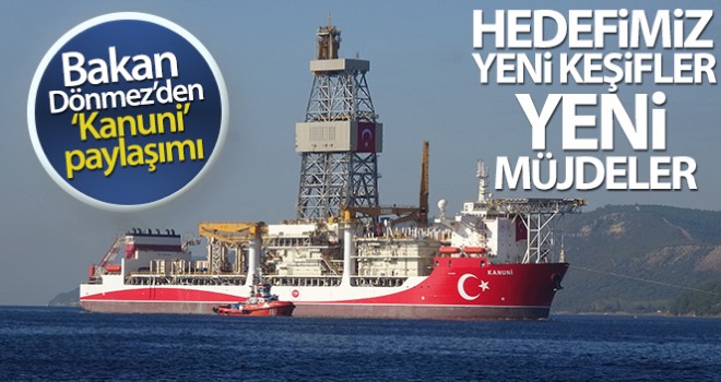 Bakan Dönmez'den 'Kanuni' paylaşımı