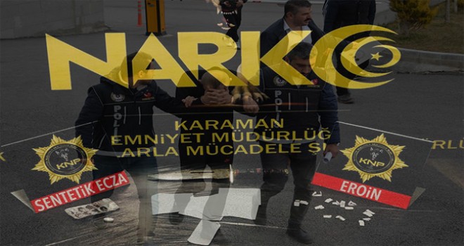 Karamanda narkotik operasyonu