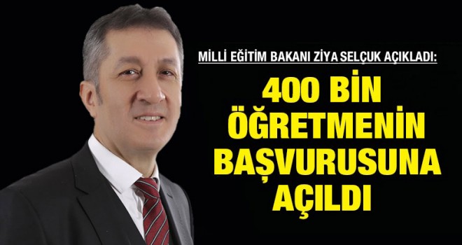 Milli Eğitim Bakanı Selçuk duyurdu! Başvuruya açıldı...