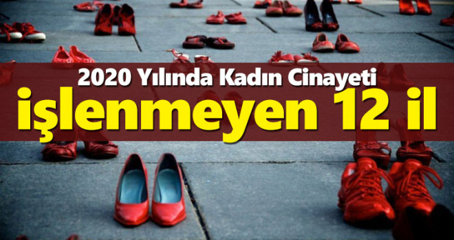İşte Türkiye'de 2020'de kadın cinayetinin işlenmeyen 12 İl