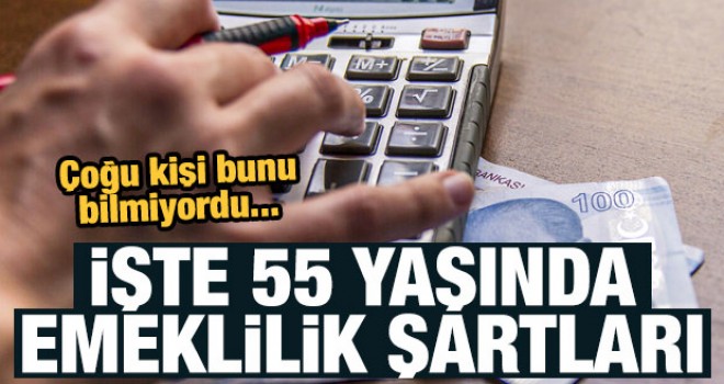 Çoğu kişi bunu bilmiyor! 55 yaşında emekli olabiliyorlar...