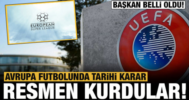 Avrupa futbolunda tarihi karar: Resmen kurdular!