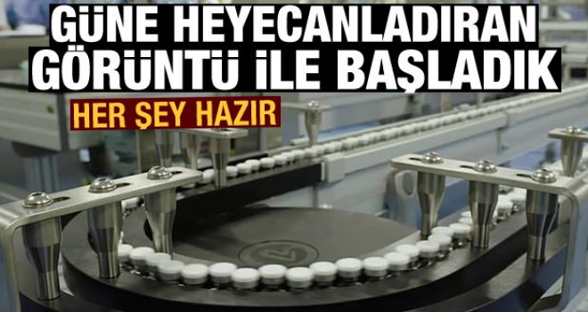 Seri üretim bandına oturan aşıdan ilk görüntü