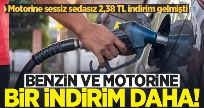 Benzin ve motorinde bir indirim daha!