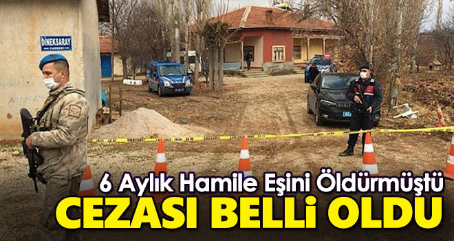 6 Aylık hamile eşini silahla öldüren sanığa müebbet hapis