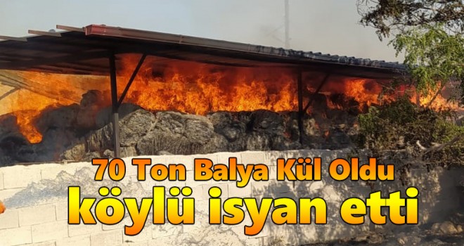 70 Ton Balya Yandı! Çifti Isyan Etti