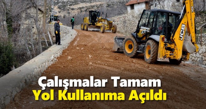 Ermenek Bağ Yollarında İyileştirme Çalışmaları Sürüyor