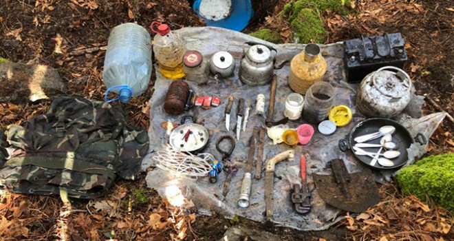 PKK'ya ait malzeme ele geçirildi