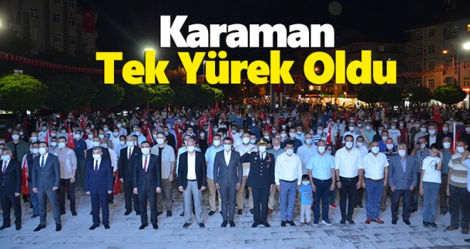 Karaman'da 15 Temmuz Demokrasi ve Milli Birlik Günü