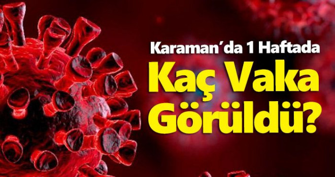 Karaman'da 1 haftada kaç vaka görüldü! Bakan Koca, son haritayı paylaştı