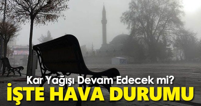 Karaman'da kar yağışı devam edecek mi? 5 günlük hava durumu...