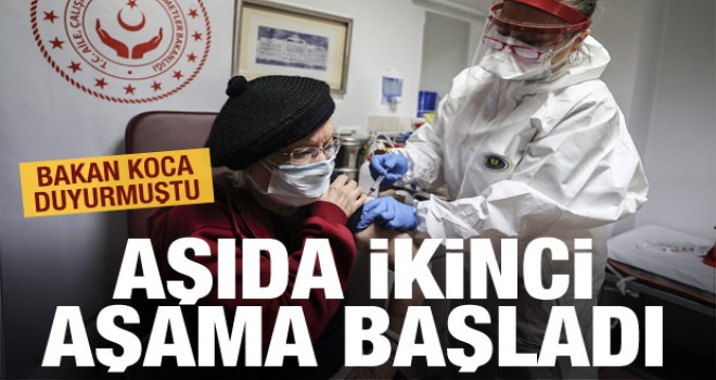 Bakan Koca duyurmuştu! Aşılamada ikinci aşama başladı