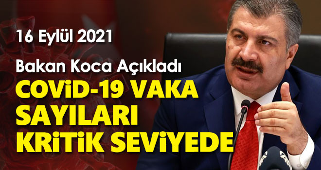 16 Eylül koronavirüs tablosu! Vaka Sayılarında Son Durum