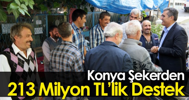 Konya Şekerden 213 Milyon TL’lik Destek