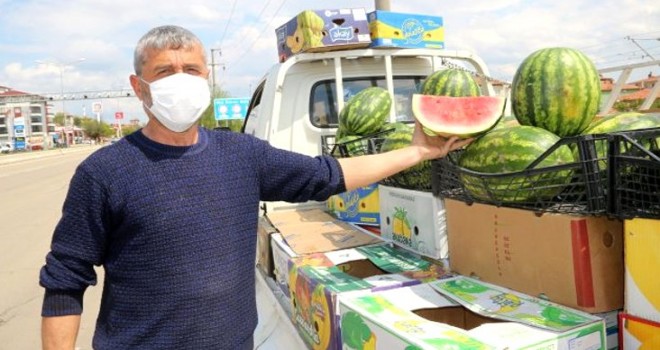 Seralarda karpuz hasadı başladı