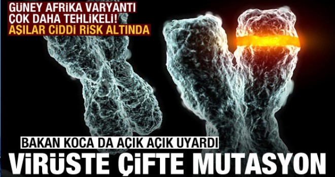 Koronavirüste çifte mutasyon! Bakan Koca Güney Afrika varyantı için uyardı