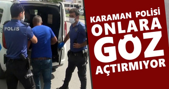 Karaman'da 4 ayrı suçtan 14 kişi yakalandı