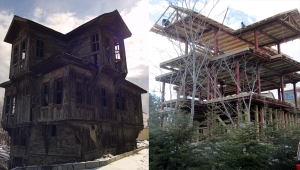 Beypazarı'nda tarihi konaklarda restorasyon çalışmaları sürüyor